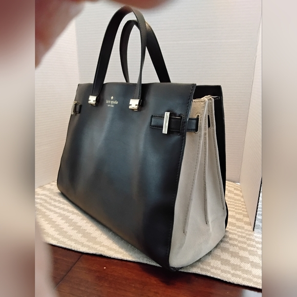kate spade Handbags - Kate Spade New York Parker Black & Suede Tote Crossbody Bag
